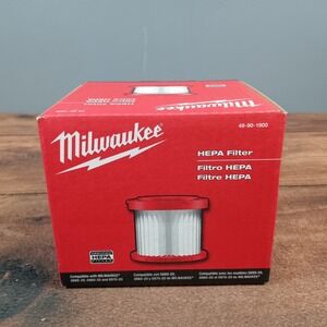 Milwaukee HEPA Filter Vacuum Accessory 49-90-1900 Red New Twist Lock Design